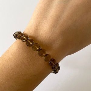 Alex and Ani Gray Beaded Bracelet